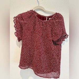 Madewell Floral Top